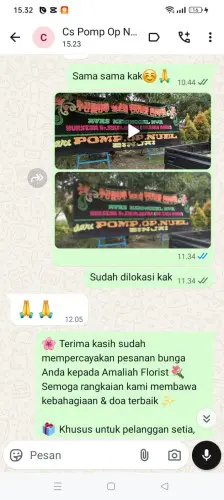 Testimonial Papan Bunga ganjar sabar