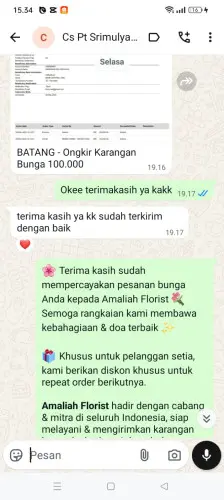 Testimonial Papan Bunga ganjar sabar