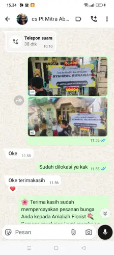 Testimonial Papan Bunga ganjar sabar